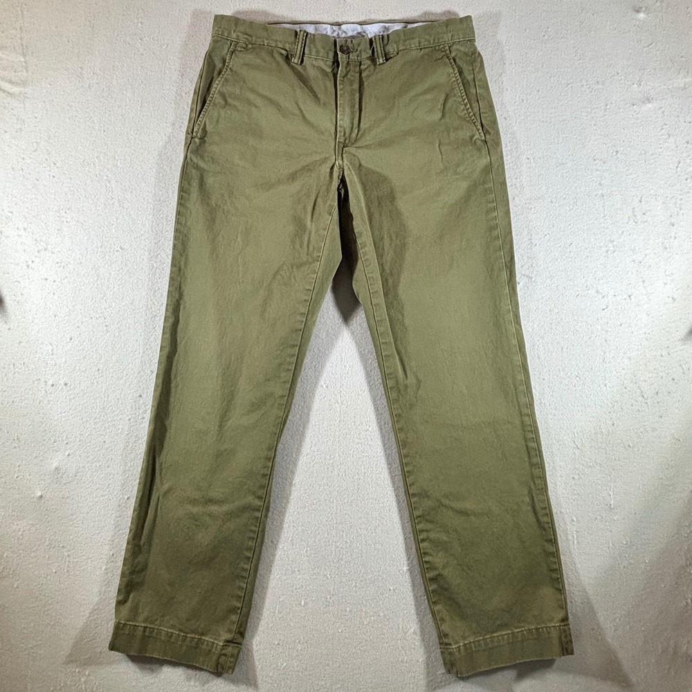 Polo Ralph Lauren The Bedford Stretch Straight Fit Chino Pants Olive Green 32x30
